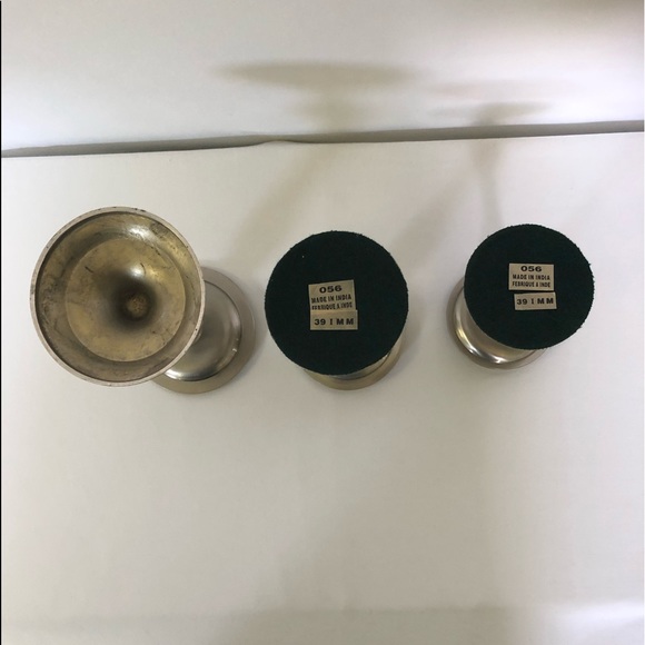 Set of 3 Vintage Pewter Tapered Candle Holders - Picture 8 of 8